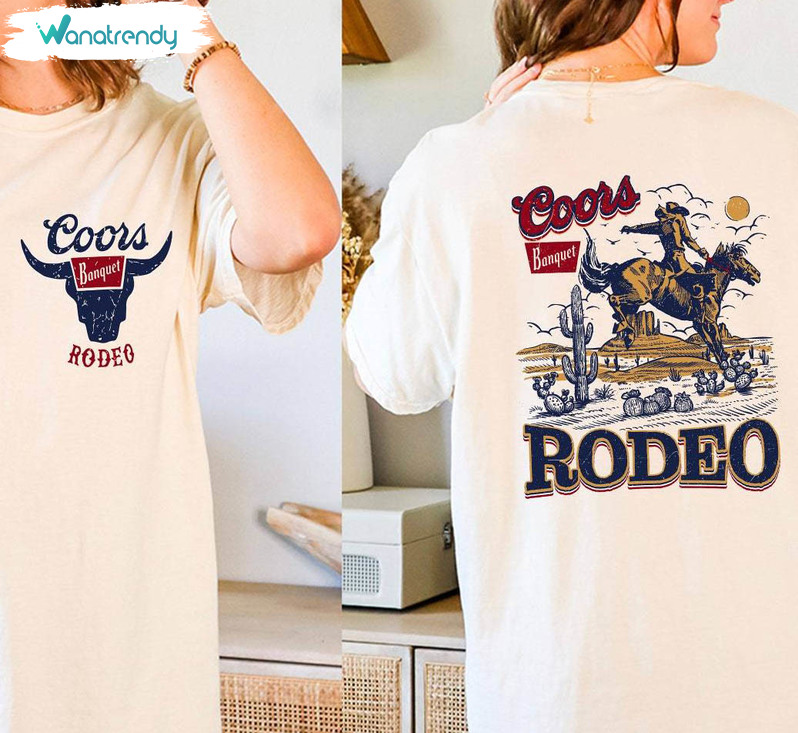 Coors Rodeo Comfort Colors T Shirt, Original Coors Rodeo Shirt Short Sleeve