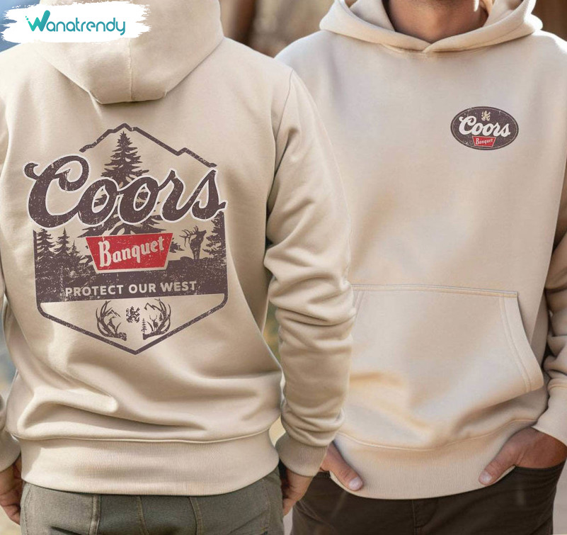 Original Coors Rodeo Shirt, Coors Banquet Protect The West Sweatshirt Crewneck
