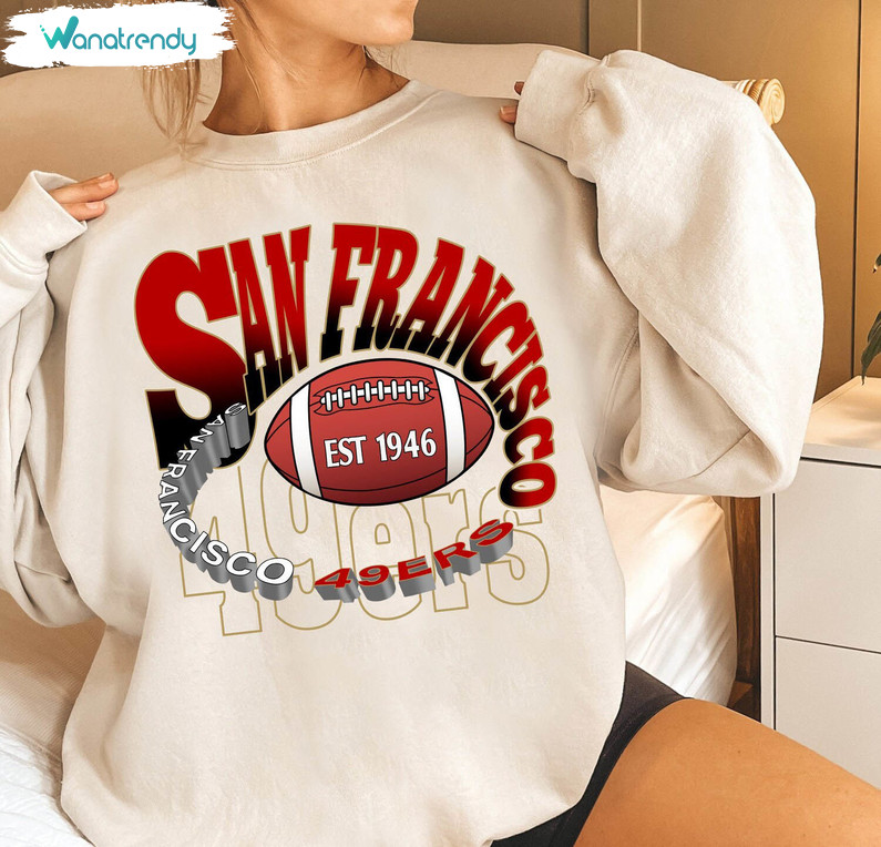 New Rare San Francisco Football Sweatshirt, San Francisco Unisex Hoodie Sweatshirt
