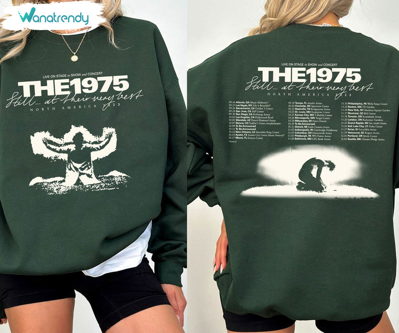 Unique The 1975 Tour 2023 Sweatshirt, Comfort The 1975 Band Shirt Long Sleeve