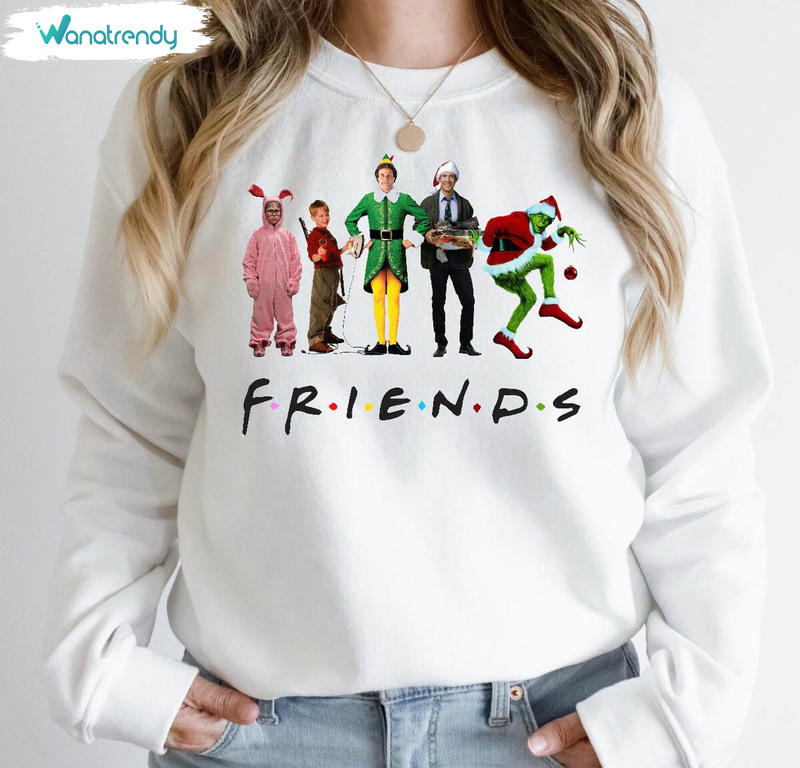Funny Friends Christmas Shirt, Limited Christmas Movie Tee Tops Unisex T Shirt