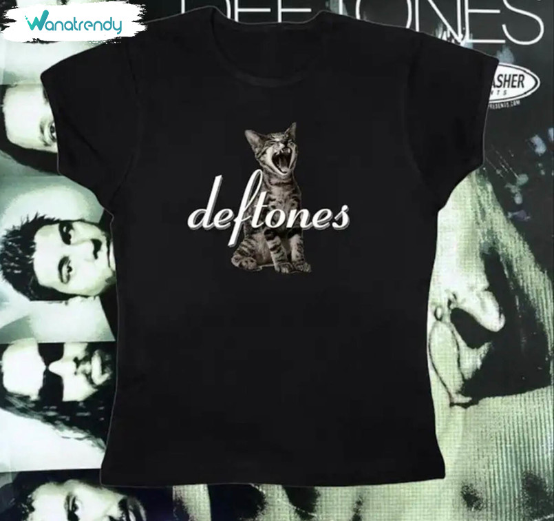 Deftones Vintage Shirt, Trendy Deftones Music Short Sleeve Hoodie