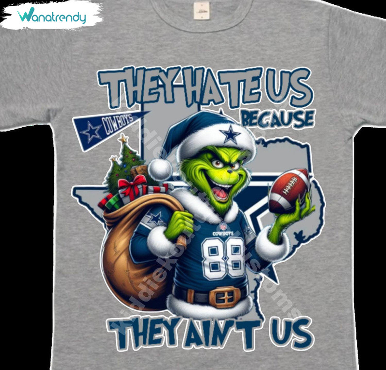 They Hate Us Cuz They Aint Us Shirt, Cowboy Football Tee Tops Sweater