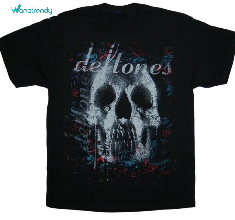 Deftones Skull Album Shirt, Perfect Blend Of Metal And Style Long Sleeve Sweater