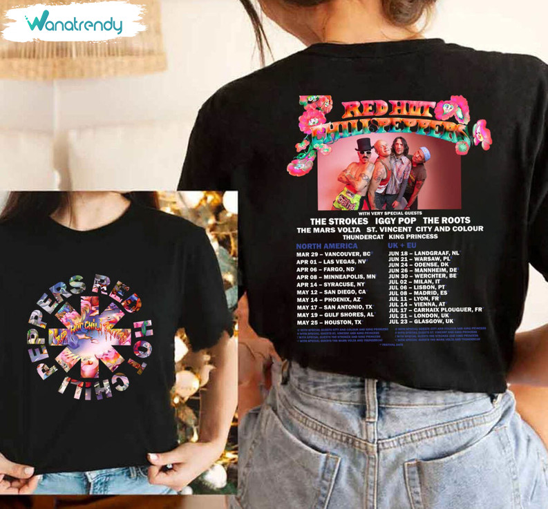 Red Hot Chili Peppers 2023 Tour Shirt, Rhcp Tour Concert Tee Tops Tank Top