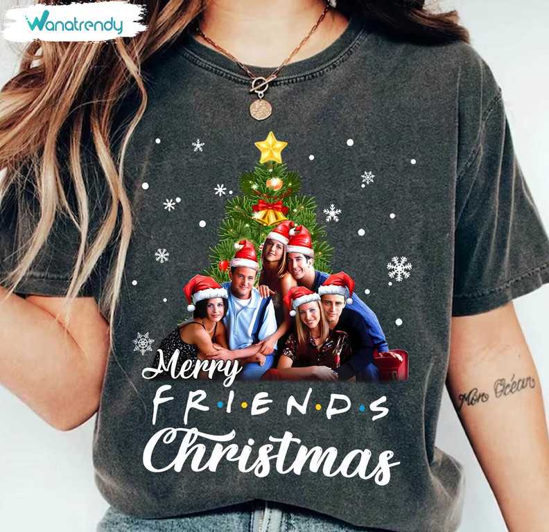 Merry Friend Christmas Sweatshirt ,vintage Friends Christmas Shirt Crewneck