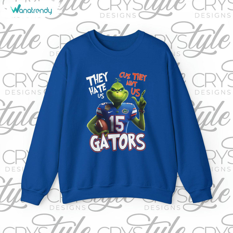 They Hate Us Cuz They Aint Us Shirt, Holiday Football Tee Tops Sweater
