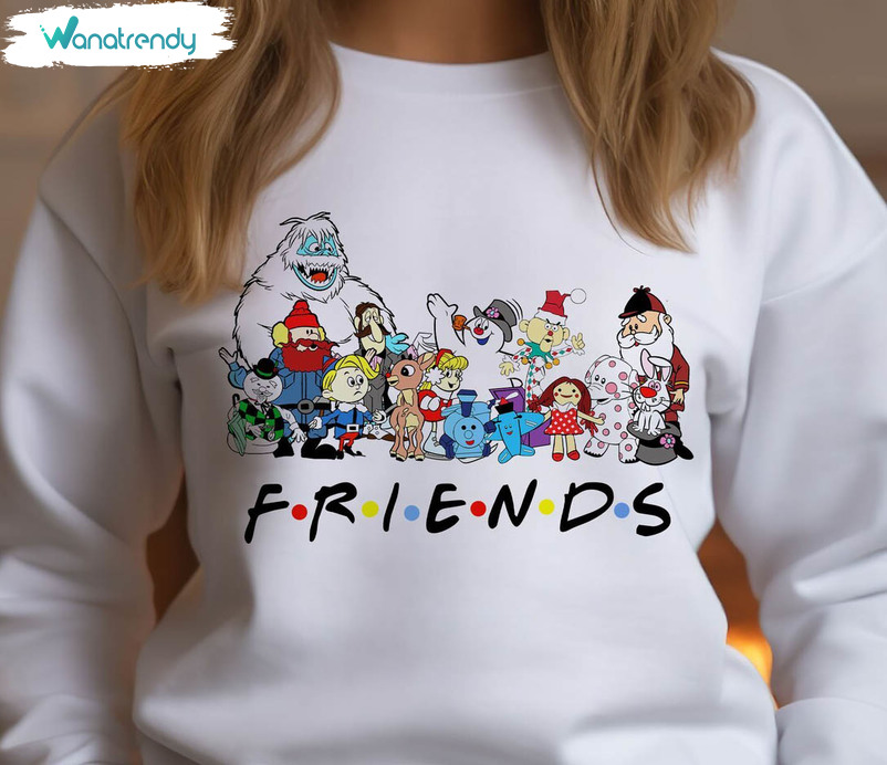 Must Have Friends Christmas Shirt, Christmas Friends Long Sleeve Sweater