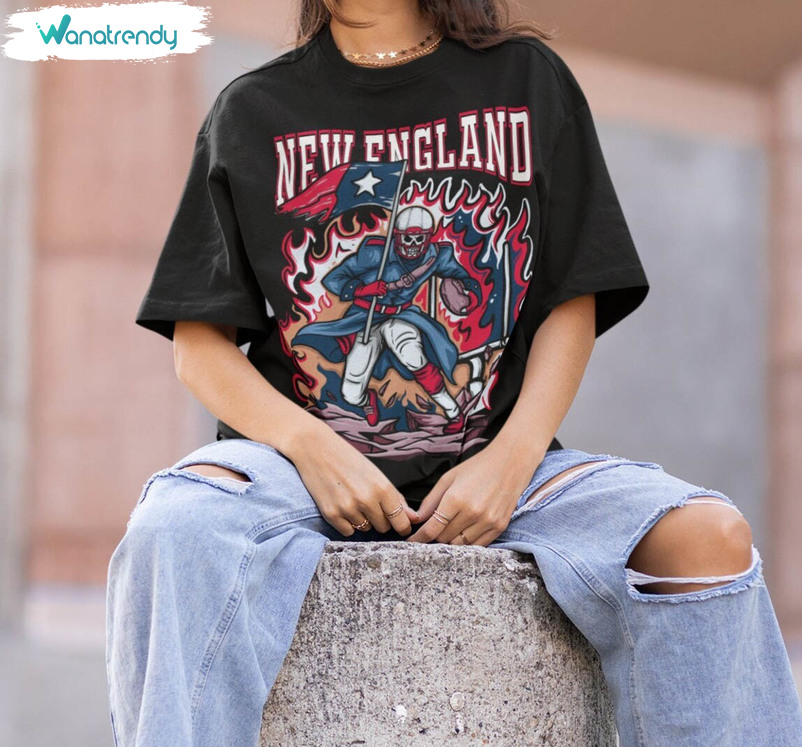 Inspirational New England Patriots Shirt, New England Football T Shirt Crewneck