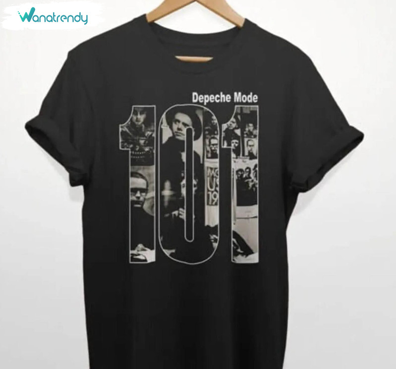 Depeche Mode Shirt, Vintage Depeche Mode 101 Unisex Hoodie Long Sleeve