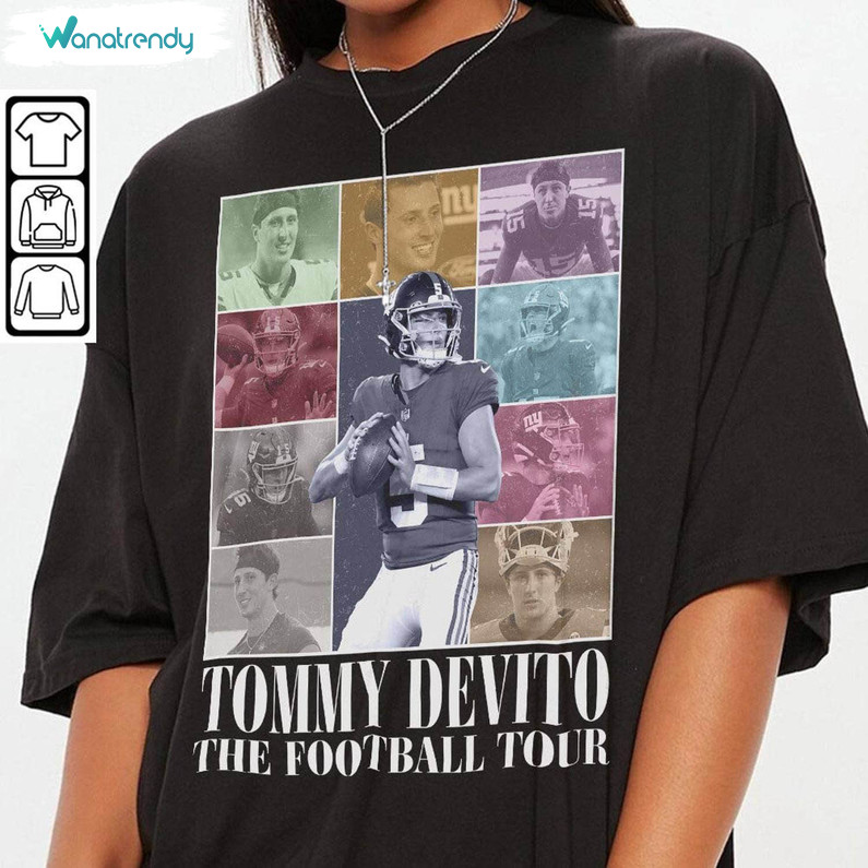 Trendy Tommy Devito The Football Tour T Shirt, Tommy Devito Shirt Short Sleeve