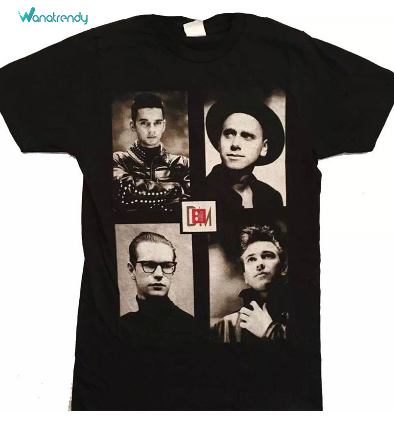 Depeche Mode Shirt, Depeche Mode Usa Tour Short Sleeve Sweater
