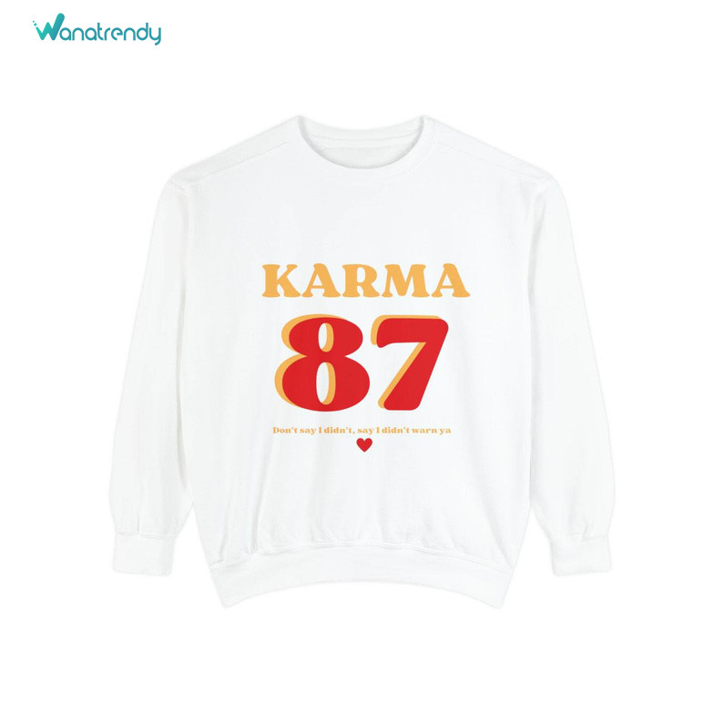 Vintage Karma 87 Sweatshirt, Groovy Football 87 Long Sleeve Unisex T Shirt