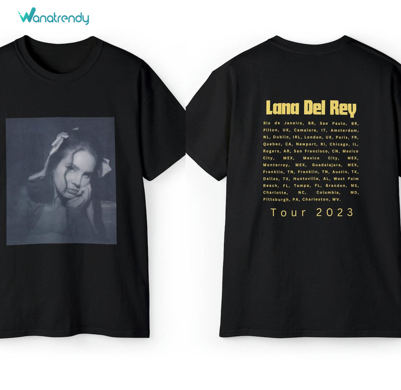 Cute Lana Del Rey Summer 2023 Tour T Shirt , Lana Del Rey Tour Shirt Long Sleeve