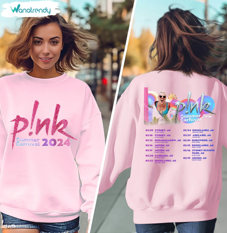 Pink Singer Summer Carnival 2024 Tour Sweatshirt, Pink Summer Carnival Shirt Hoodie