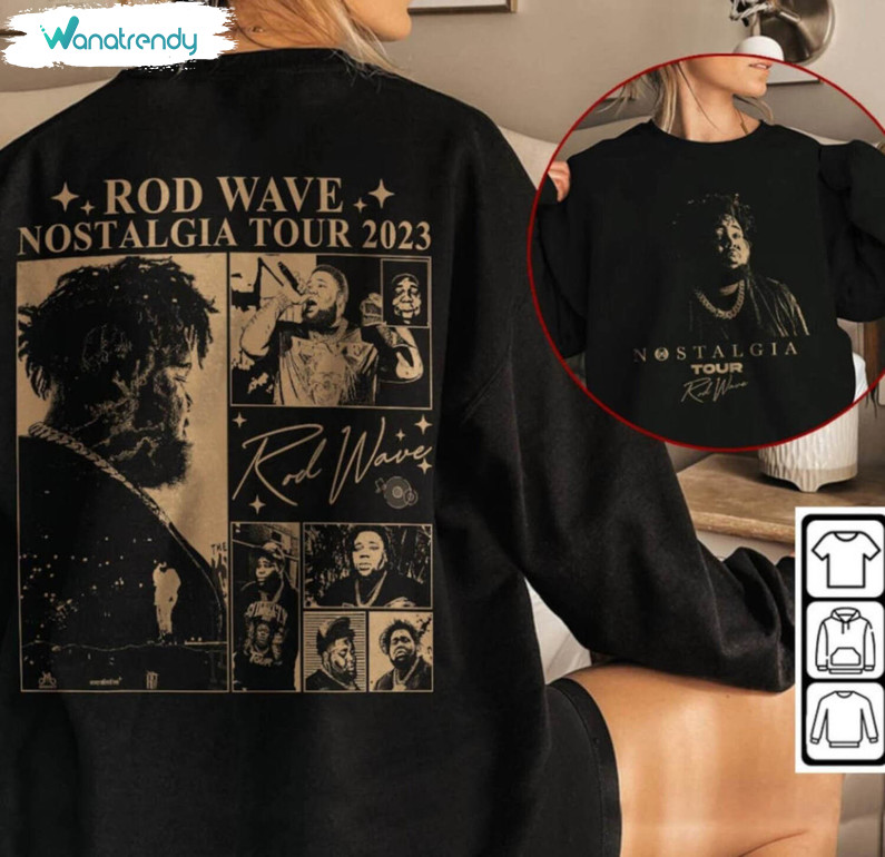 Unique Rod Wave Shirt, Rod Wave Nostalgia 90s Rap Music Long Sleeve Tee Tops