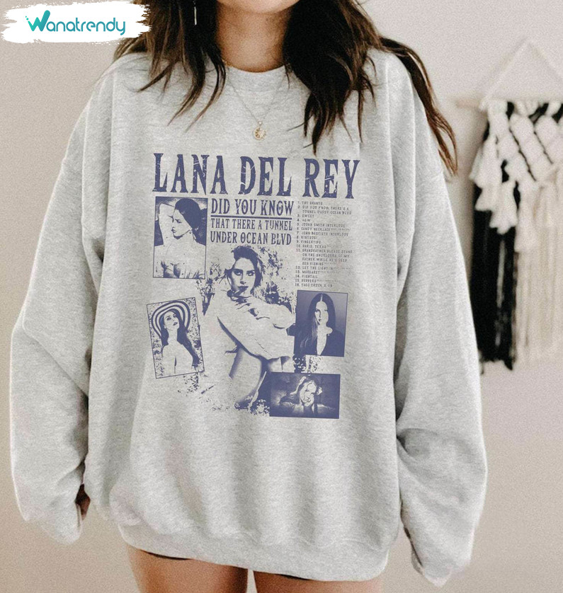 Retro Lana Del Rey Tour Shirt, Music Tour 2023 Sweatshirt Short Sleeve