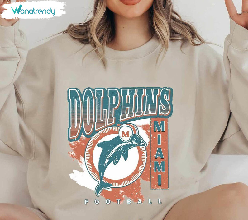 Comfort Miami Dolphins Shirt, New Rare Football Sweatshirt Long Sleeve