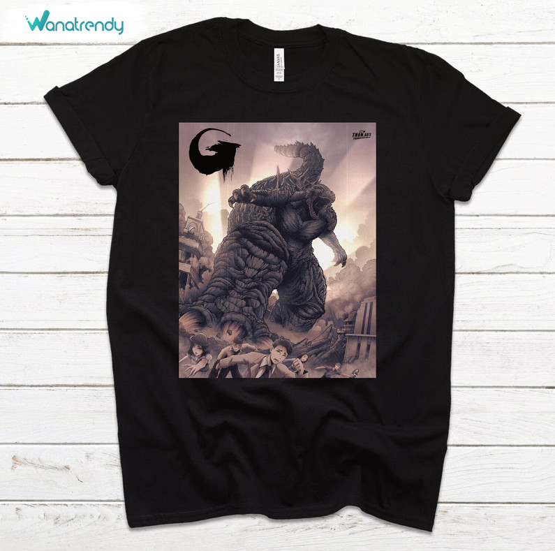 Cool Design Godzilla Minus One Shirt, Long Sleeve Short Sleeve Gift For Movie Lovers