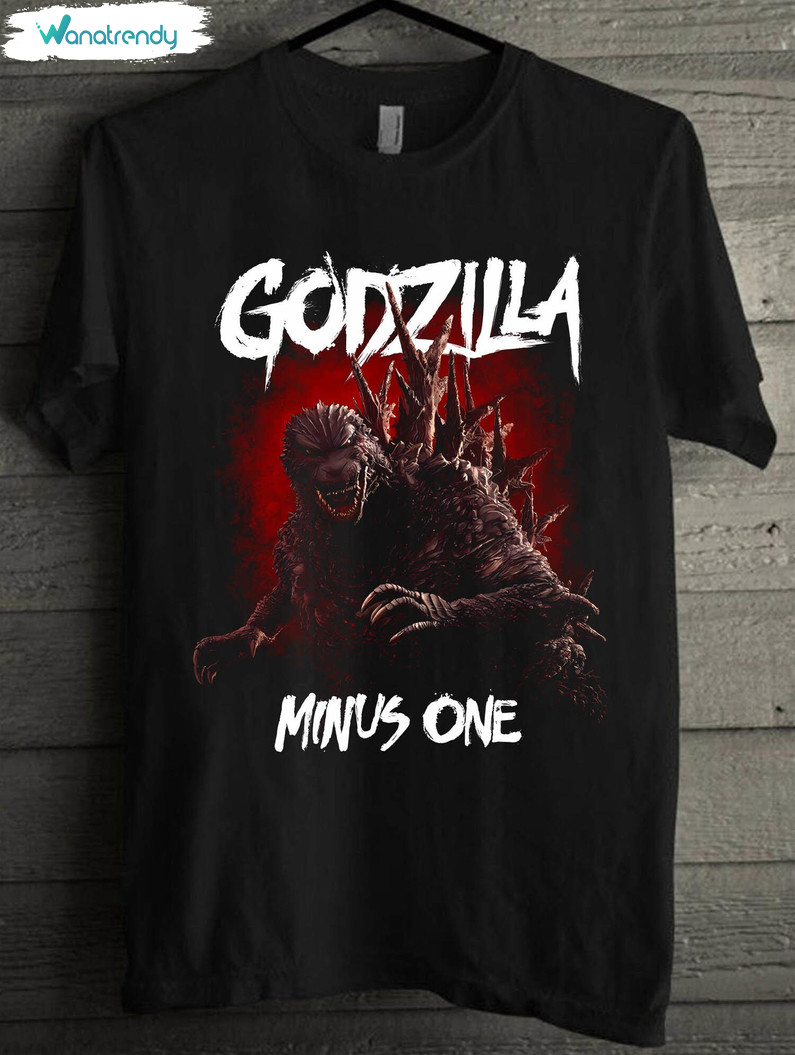 Godzilla Minus One Shirt, Vintage Godzilla King Of The Monsters Movie T Shirt Hoodie