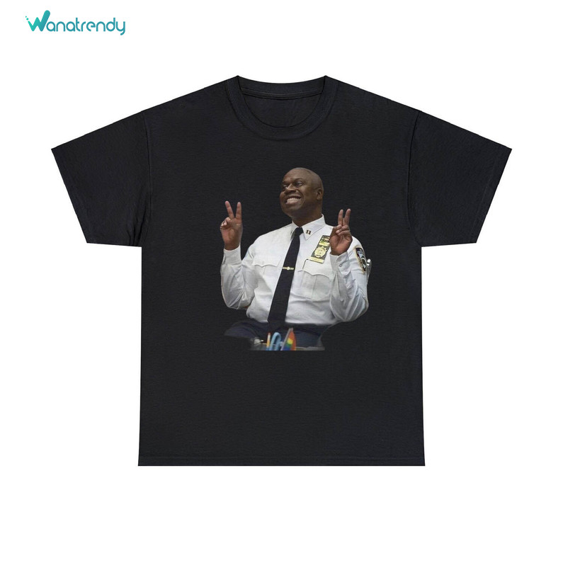 Inspired Andre Braugher Shirt, Smiling Captain Raymond Holt Tee Tops Unisex T Shirt