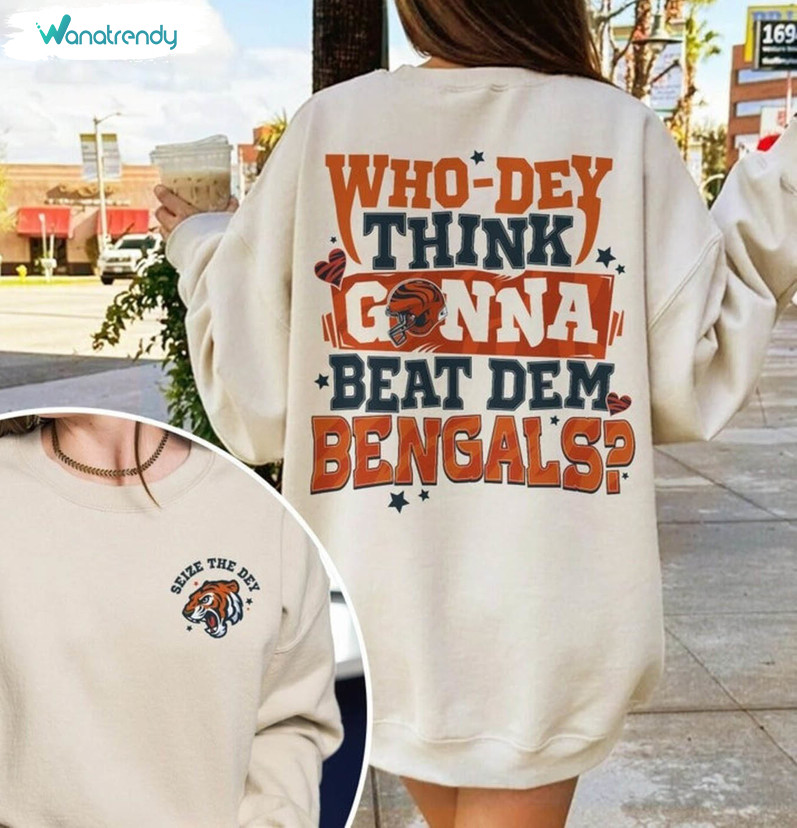 Cincinnati Bengals Shirt, Whodey Think Gonna Beat Them Bengals Crewneck Sweatshirt