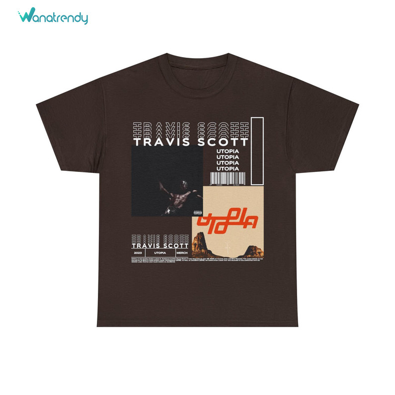 Groovy Travis Scott Shirt, Album Utopia Unisex T Shirt Unisex Hoodie