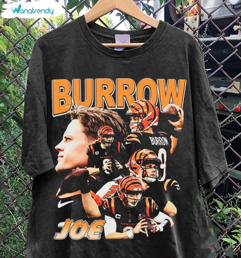 Vintage Joe Burrow Shirt, Must Have Cincinnati Bengal Crewneck Long Sleeve