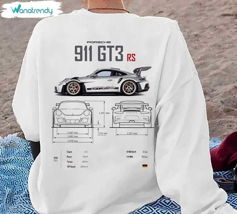 Limited Porsche 911 T Shirt, Porsche 911 Gt3 Rs Unisex Hoodie Long Sleeve