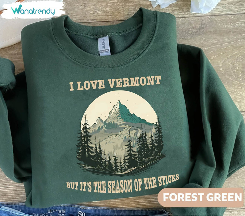 Awesome I Love Vermont Sweatshirt, Retro Noah Kahan Shirt Short Sleeve