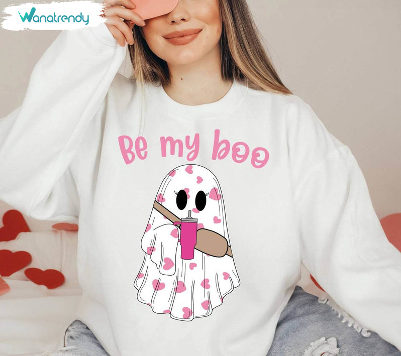 Comfort Valentines Ghost Shirt, Be My Boo Sweatshirt Unisex Hoodie