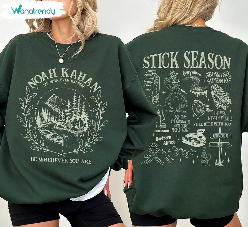 New Rare Noah Kahan Shirt, Funny Stick Season 2023 Sweatshirt Short Sleeve