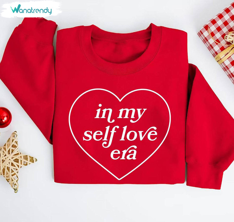 New Rare Self Love Era Shirt, Healing Era Motivational Short Sleeve Sweatshirt