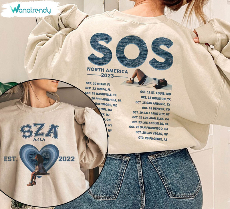 Vintage Sos Sza Sza Sweatshirt , New Rare S.o.s Tour 2023 Shirt Crewneck