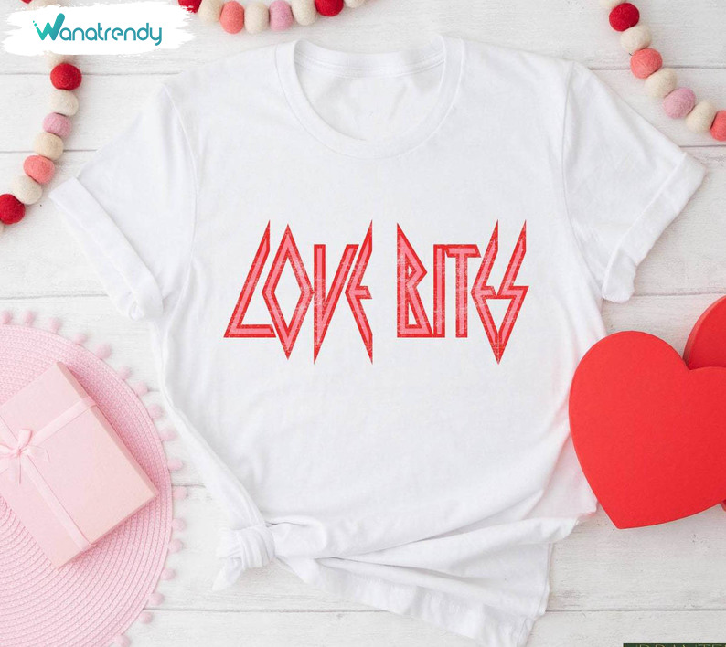 New Rare Love Bites Shirt, Limited Valentines Day Sweatshirt Short Sleeve