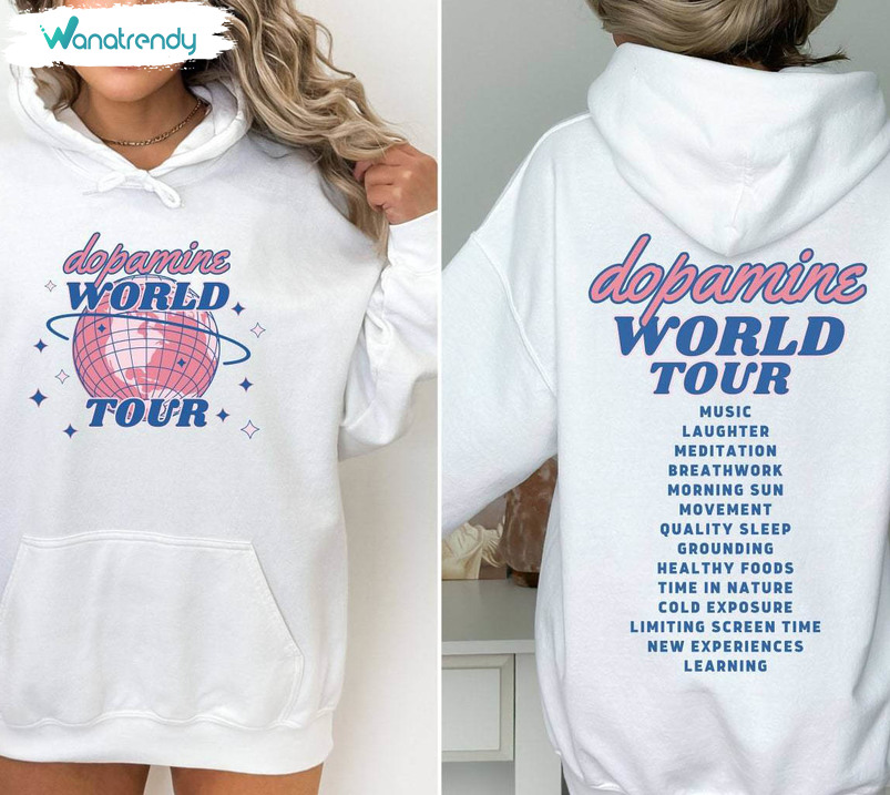 New Rare Dopamine World Tour Hoodie, Self Love World Tour Shirt Short Sleeve
