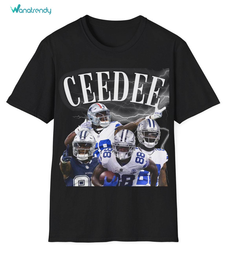 New Rare Ceedee Lamb Shirt, Cowboys Football Inspired Unisex T Shirt Short Sleeve