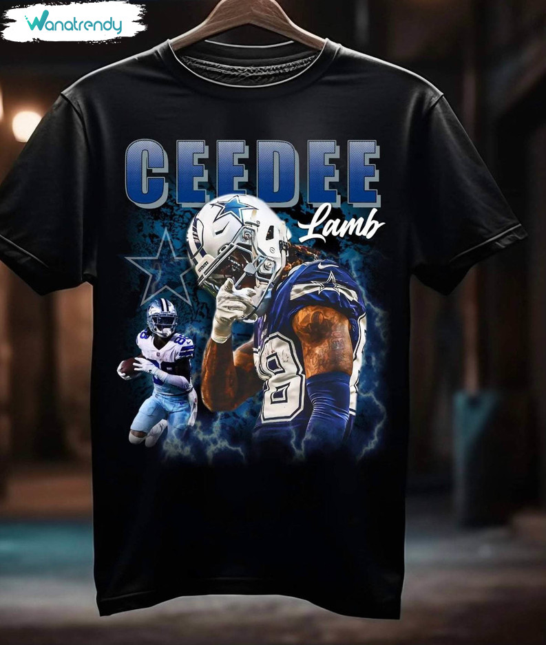 Retro Ceedee Lamb Shirt, Ceedee Lamb Cowboys Unisex T Shirt Short Sleeve