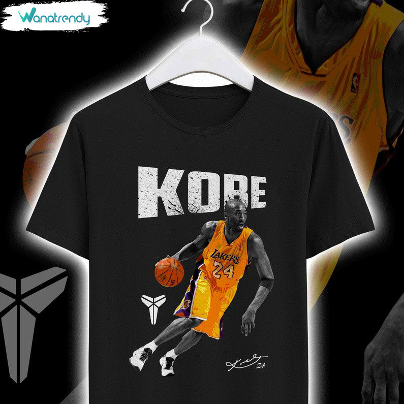 Groovy Kobe Bryant Shirt, Los Angeles Lakers Vintage T Shirt Long Sleeve