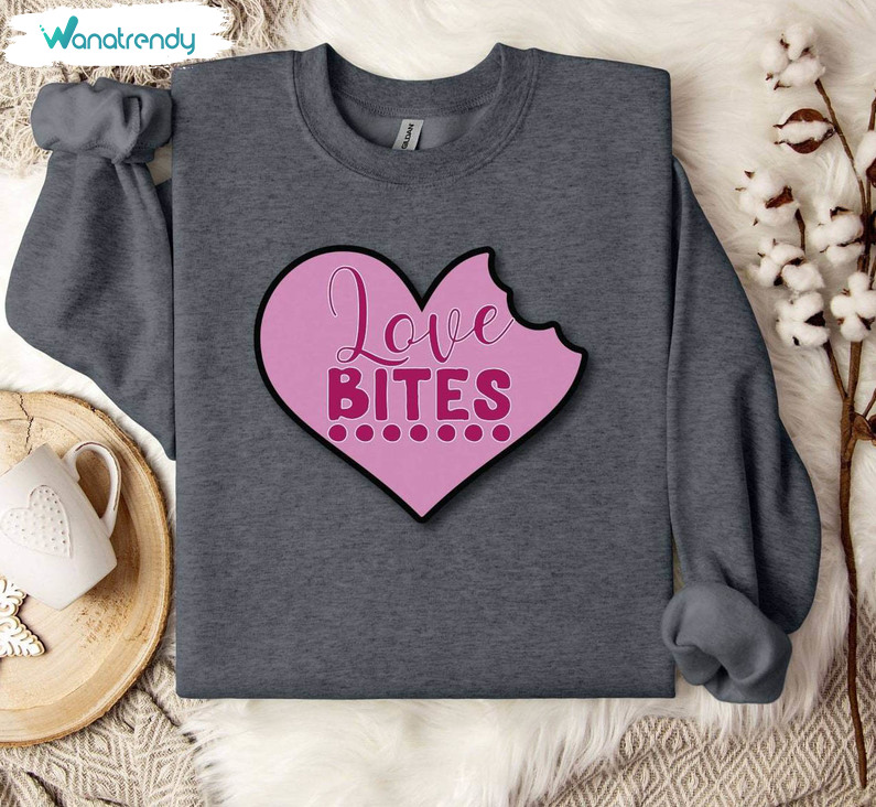 Groovy Love Bites Shirt, Vintage Love Bites Motivational Long Sleeve Tee Tops