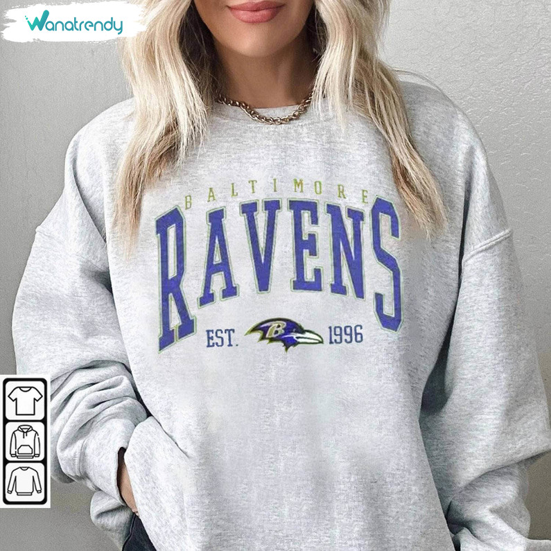 Funny Baltimore Football Sweatshirt, Vintage Ravens Football Unisex T Shirt Hoodie