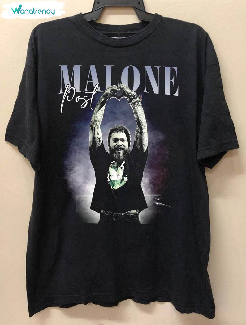 Comfort Color Posty Merch T Shirt, Limited Post Malone Tour Shirt Short Sleeve
