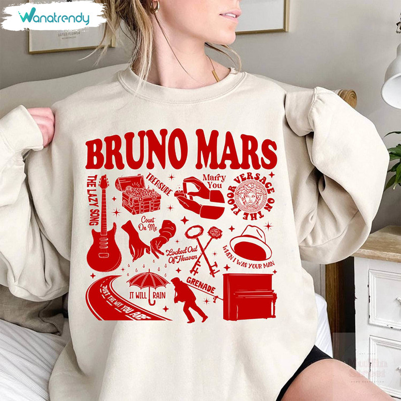 Fantastic Bruno Mars Tour Shirt, Unisex Hoodie Crewneck Gift For Bruno Mars Lovers