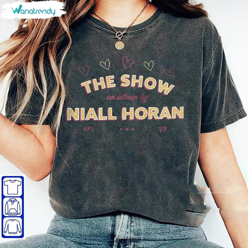 Limited Niall Horan Shirt, The Show Album Track List Short Sleeve Crewneck