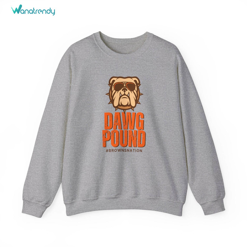 Fantastic Cleveland Browns Shirt, Dawg Pound Cleveland Brown Long Sleeve Sweater