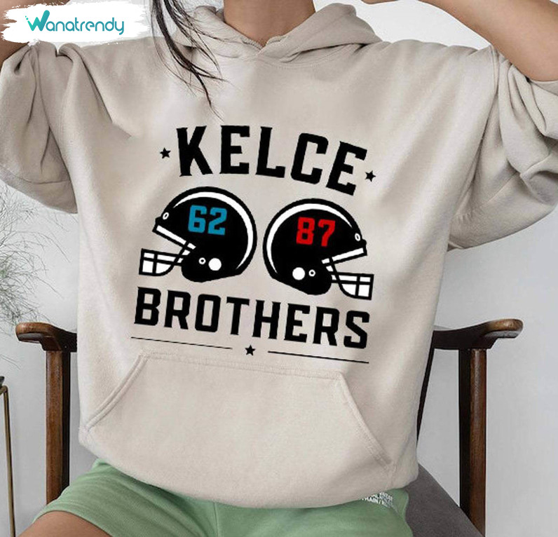 Kelce Brothers Super Bowl Trendy Shirt, Comfort Kelce Brother Sweatshirt Long Sleeve