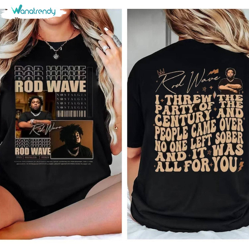 Must Have Rod Wave Nostalgia Album Sweatshirt , Rod Wave Shirt Long Sleeve