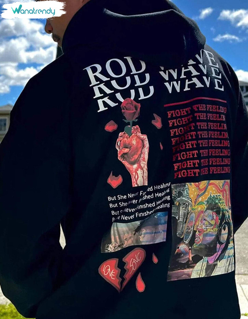 New Rare Rod Wave Shirt, Rod Wave Nostalgia Inspired Sweatshirt Short Sleeve