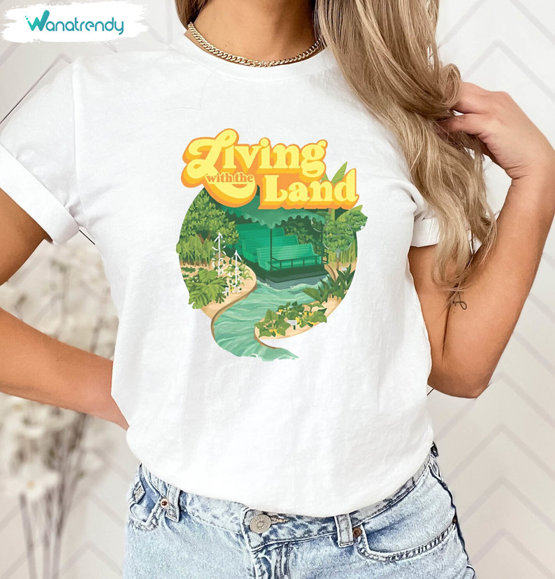 Vintage Living With The Land Shirt, The Land Epcot World Showcase Crewneck Tank Top