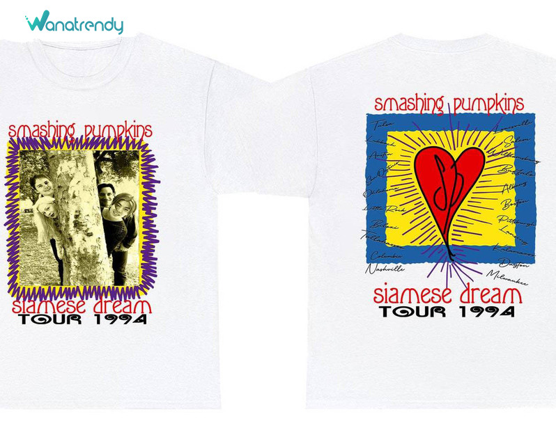Limited Smashing Pumpkins Shirt, Siamese Dream Tour 1994 Unisex T Shirt Long Sleeve